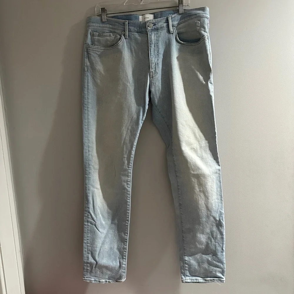 Ovadia New York‎ Slim 002 Light Wash Jeans Size 36